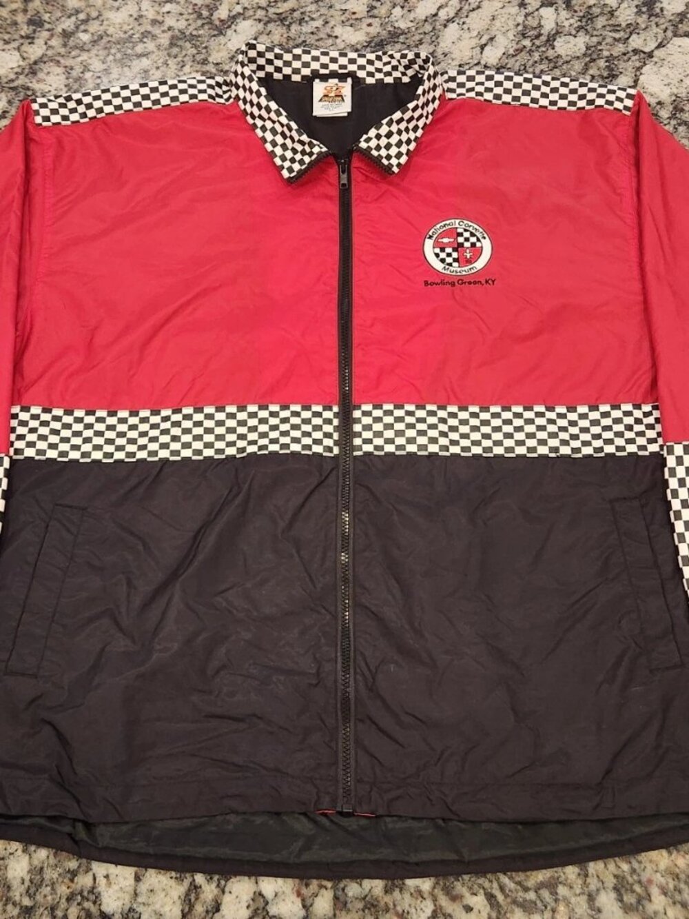 National Corvette Museum Bowling Green KY Jacket Vintage Mens XL Windbreaker EUC